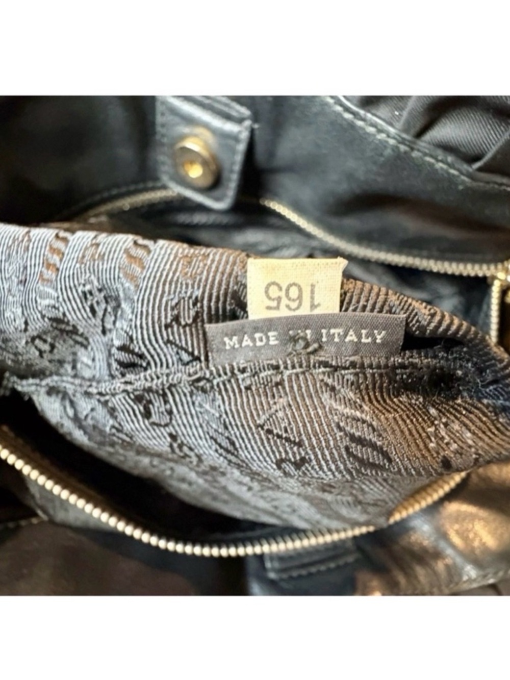 Prada BN1788 Tessuto Gaufre
Nero Black Ruched Satchel +Strap + Authenticity Card - Picture 5 of 15